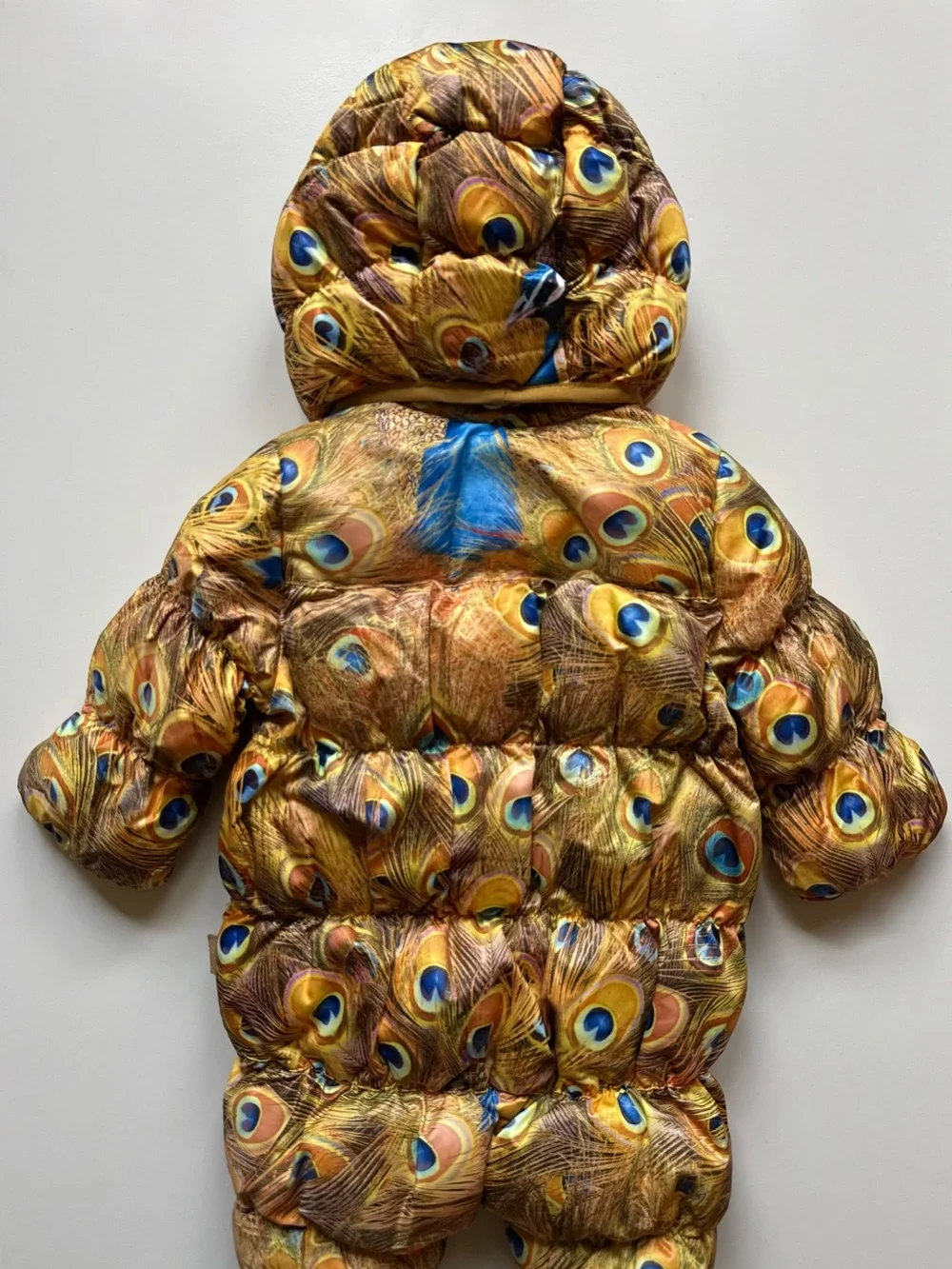 Molo Baby Unisex Hebe Snowsuit, Golden Peacock - Size 6M